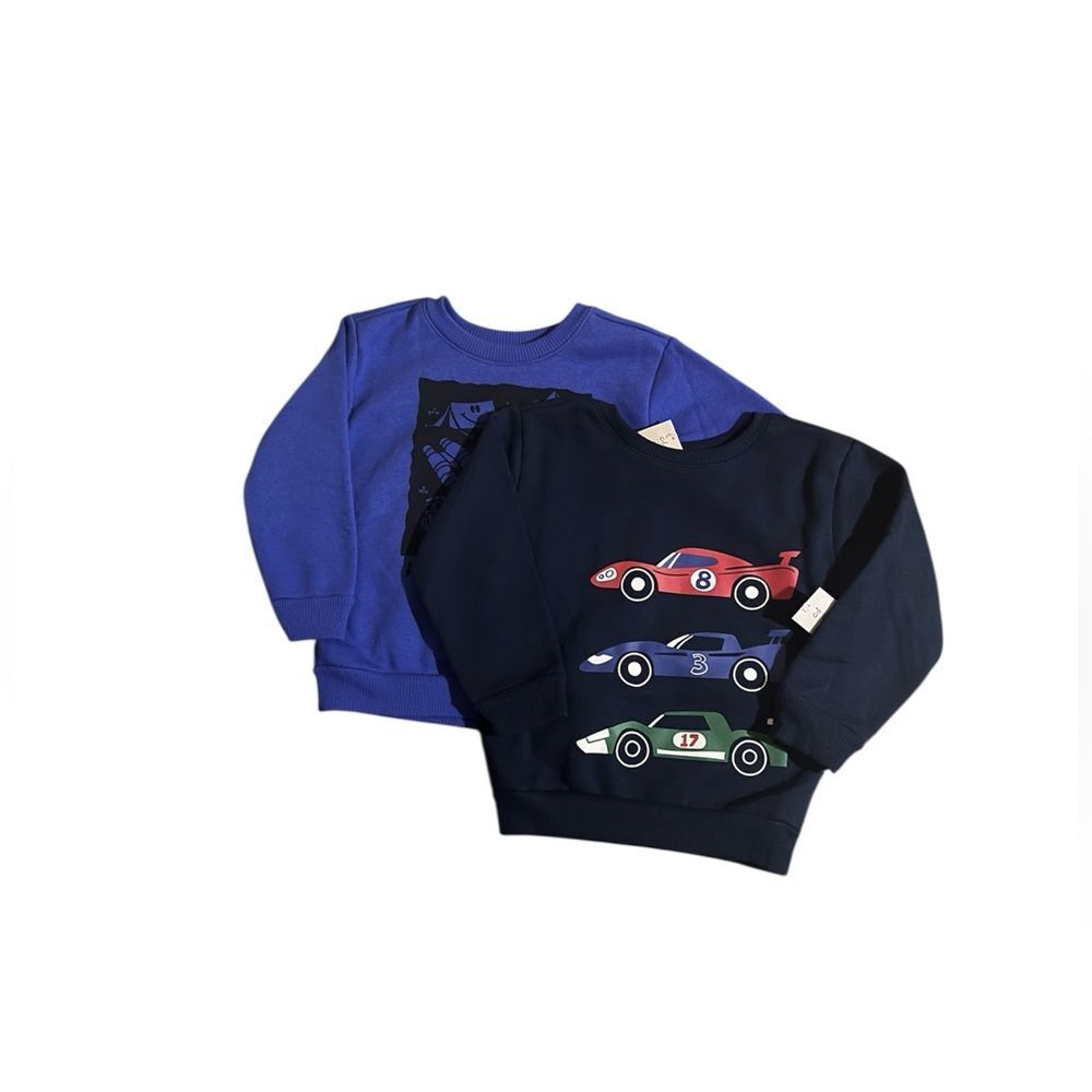 NWT Garanimals Toddler Boys Sweatshirt Lot Cars Size 2T
